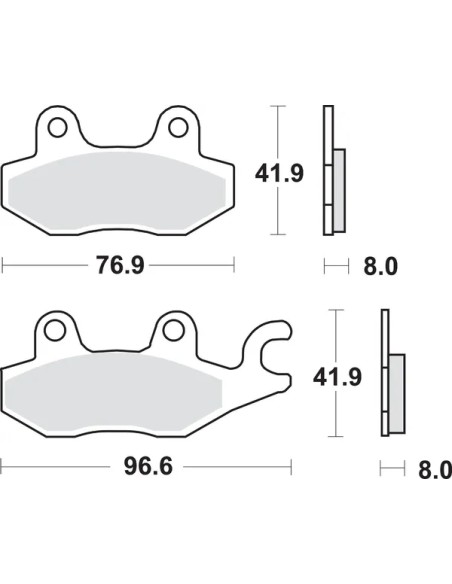 SBS Bremsbeläge & Bremsbacken - Detailansicht