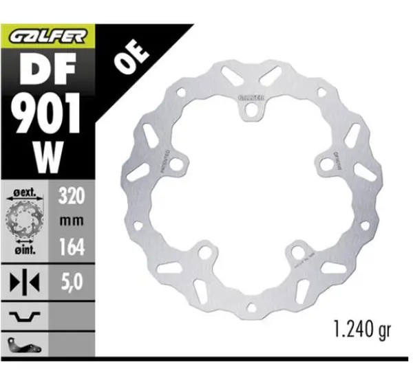 GALFER Bremsscheiben für Harley Davidson FLHX 1923 ABS 2024-2025