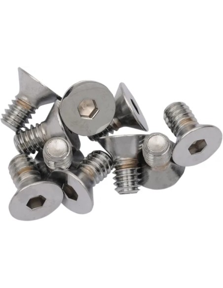 DRAG SPECIALTIES Montagematerial & Zubehör - 1/4X20X5/8 CHRM FLAT HEAD