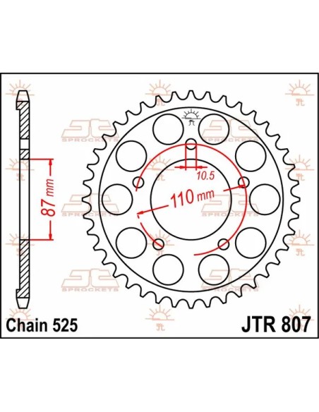 JT SPROCKETS Ritzel & Kettenräder - Detailansicht