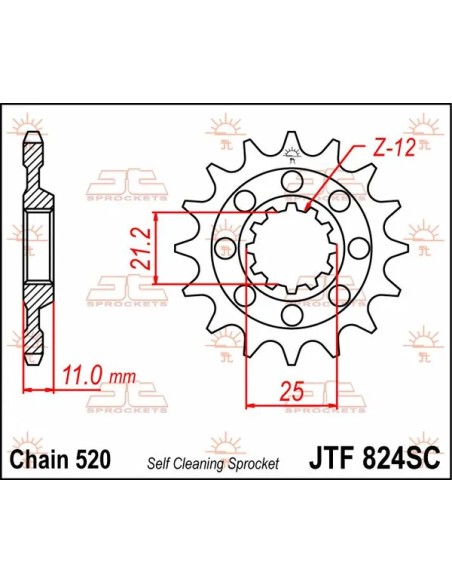 JT SPROCKETS Ritzel & Kettenräder - Detailansicht