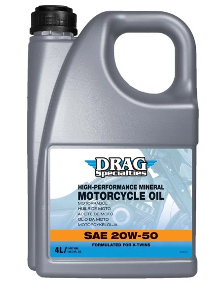 DRAG SPECIALTIES OIL Öl- und Schmierstoffe - OIL E-DRAG 20W50 MIN 4L