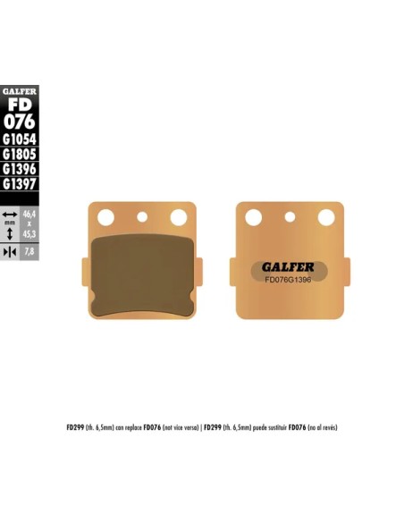 GALFER Bremsbeläge & Bremsbacken für KAWASAKI KX 100 1989-2021