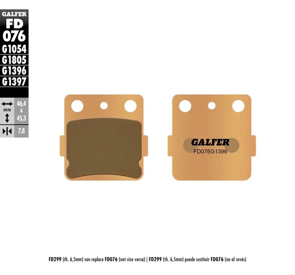 GALFER Bremsbeläge & Bremsbacken für KAWASAKI KX 100 1989-2021