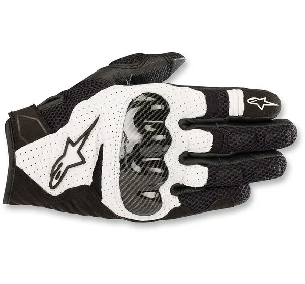 ALPINESTARS Straße - GLOVE SMX1 AIR V2 BLACK/WHT 3X