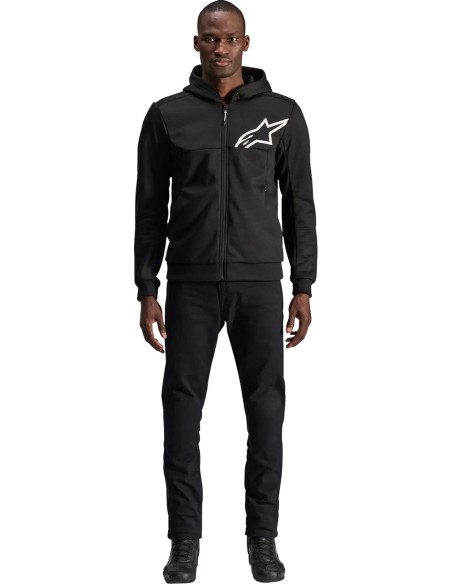 ALPINESTARS (ROAD) Jacken - JACKET/HOODIE CHROME V2 BLK/WH