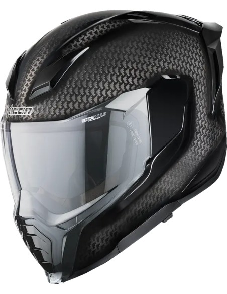 ICON Integralhelm - HELMET ULTRAFLITE CARBON BLACK