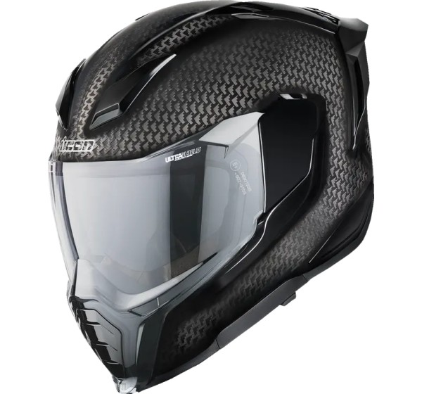 ICON Integralhelm - HELMET ULTRAFLITE CARBON BLACK