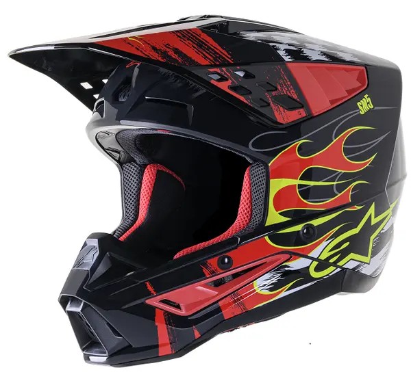 ALPINESTARS Offroad - HELMET SM5 RASH RED/G 2X