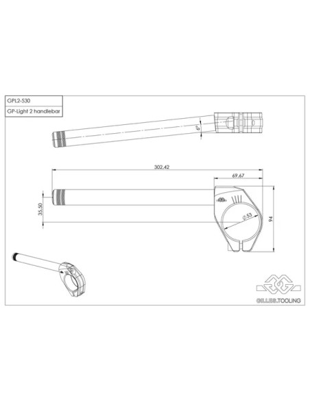 GILLES TOOLING Stummellenker & Lenkerenden für DUCATI 748 1995-2002