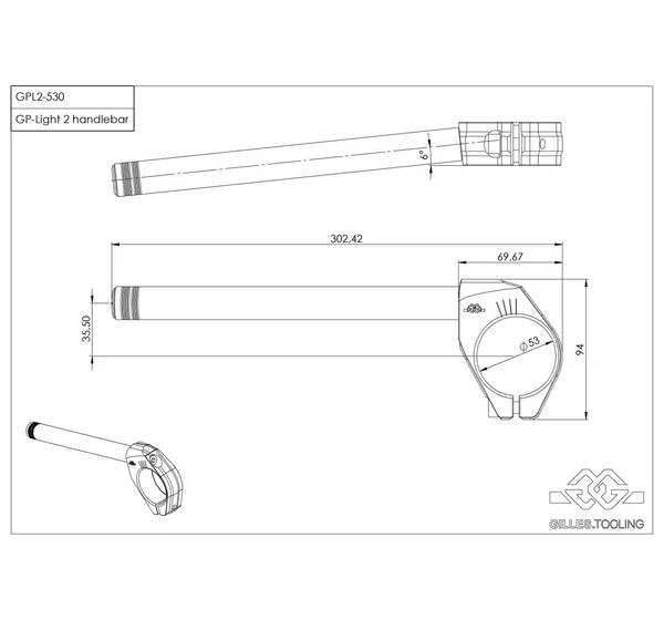 GILLES TOOLING Stummellenker & Lenkerenden für DUCATI 748 1995-2002