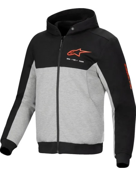 ALPINESTARS (ROAD) Jacken - HOODIE CHROME V2 SPORT BK/GY/R