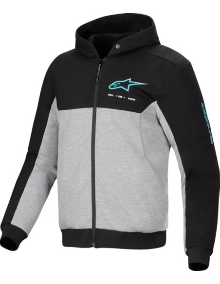 ALPINESTARS (ROAD) Jacken - HOODIE CHROME V2 SPORT BK/GY/T