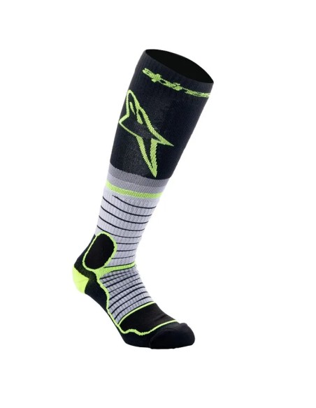 ALPINESTARS Socken - SOCK MX PRO BLK/GY/YLW L