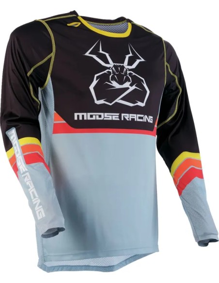 MOOSE OFFROAD SOFT-GOODS Jerseys - JERSEY AGROID GY/YL MD