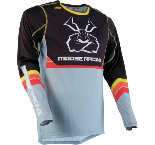 MOOSE OFFROAD SOFT-GOODS Jerseys - JERSEY AGROID GY/YL MD