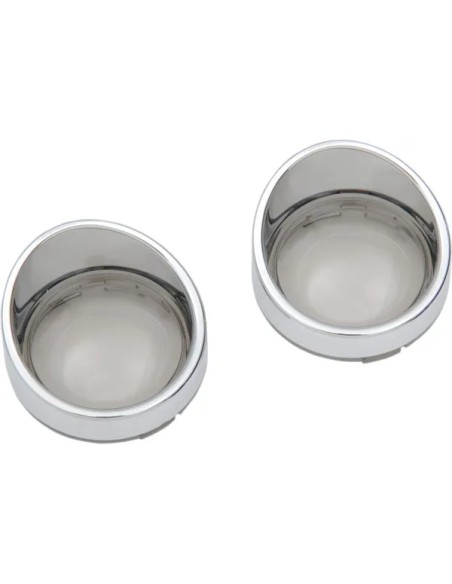 DRAG SPECIALTIES Blinker - BEZEL T/S VISOR SMOKE LENS