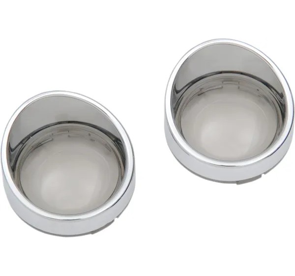 DRAG SPECIALTIES Blinker - BEZEL T/S VISOR SMOKE LENS
