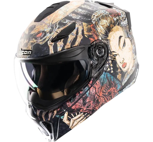 ICON Modular - HELMET THRESHOLD ODOKURO BLACK