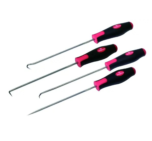 BIKESERVICE Tools - PICK AND HOOK SET LONG 4PCS
