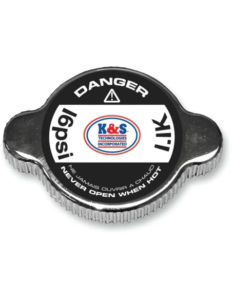 K&S TECHNOLOGIES Kühlsysteme - RADIATR CAP STD CHR 16PSI
