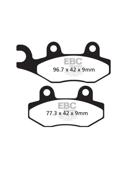 EBC Bremsbeläge & Bremsbacken für SUZUKI AN 400 ABS 2009-2020