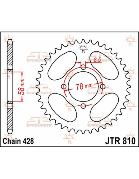 JT SPROCKETS Ritzel & Kettenräder - Detailansicht