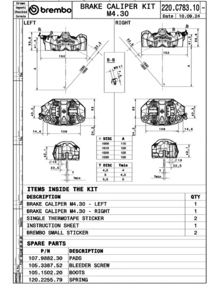 BREMBO Bremssattel - Einbaubeispiel