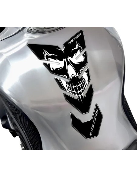 ONEDESIGN Tanks, Tankabdeckungen & -polster - TANKPAD BLACK EDITION SKULL5