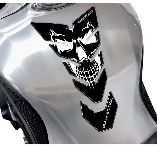 ONEDESIGN Tanks, Tankabdeckungen & -polster - TANKPAD BLACK EDITION SKULL5