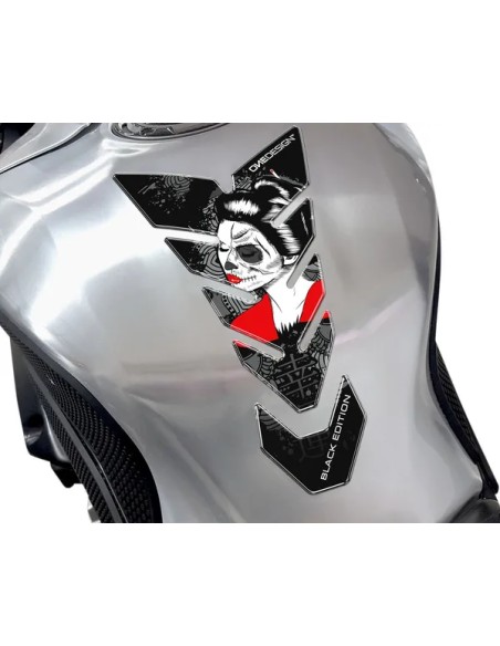 ONEDESIGN Tanks, Tankabdeckungen & -polster - TANKPAD BLACK EDITION GHEISHA