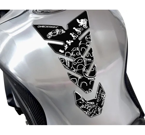 ONEDESIGN Tanks, Tankabdeckungen & -polster - TANKPAD BLACK EDITION FACES