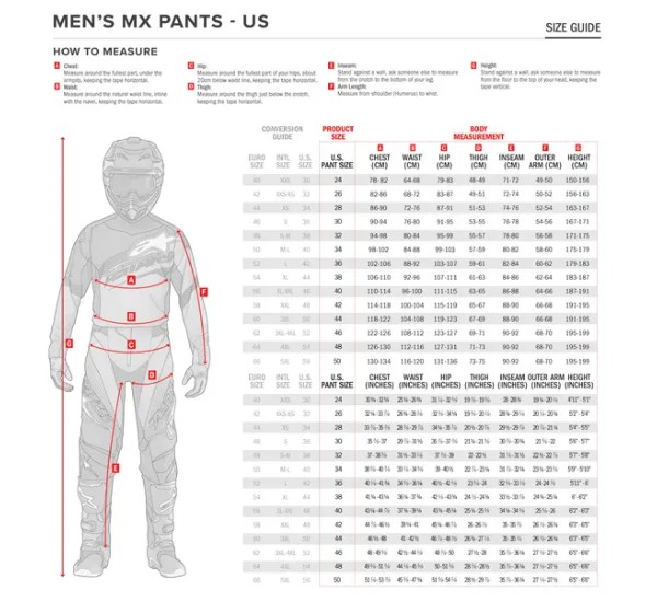 ALPINESTARS(MX) Hosen - Einbaubeispiel