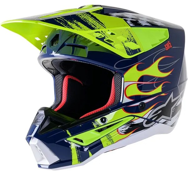 ALPINESTARS(MX) Offroad - HELMET SM5 RASH NV/YL XL