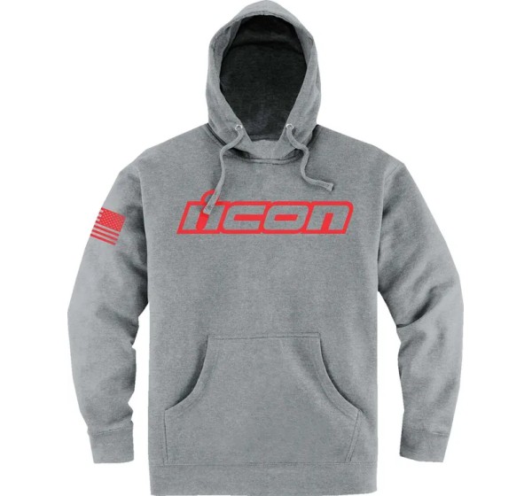 ICON Hoodies, Sweatshirts & Jacken - HOODY CLASICON HEATHER GRAY XL