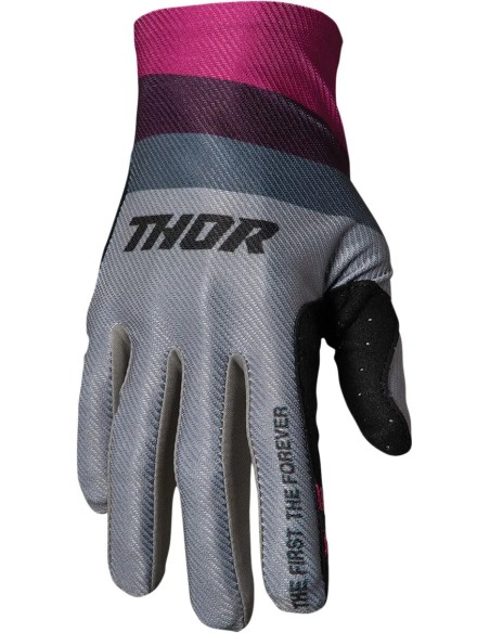 THOR Handschuhe - GLOVE ASSIST REACT GY/PU 2X