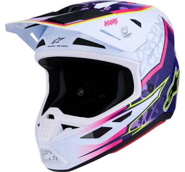 ALPINESTARS(MX) Offroad - HELMET SM7 BLASTER PUR/PNK/WHT