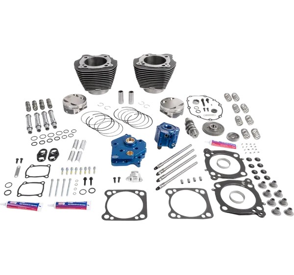 S&ampS CYCLE Zylinder, Zylindersätze & Big Bore Sätze - POWER PACK 132 HPT496 O/C GEAR