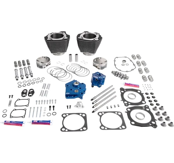 S&ampS CYCLE Zylinder, Zylindersätze & Big Bore Sätze - POWER PACK 132 HPT496 O/C GEAR