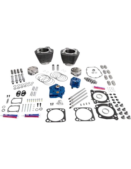 S&ampS CYCLE Zylinder, Zylindersätze & Big Bore Sätze - POWER PACK 132 HPT496 W/C CHAI