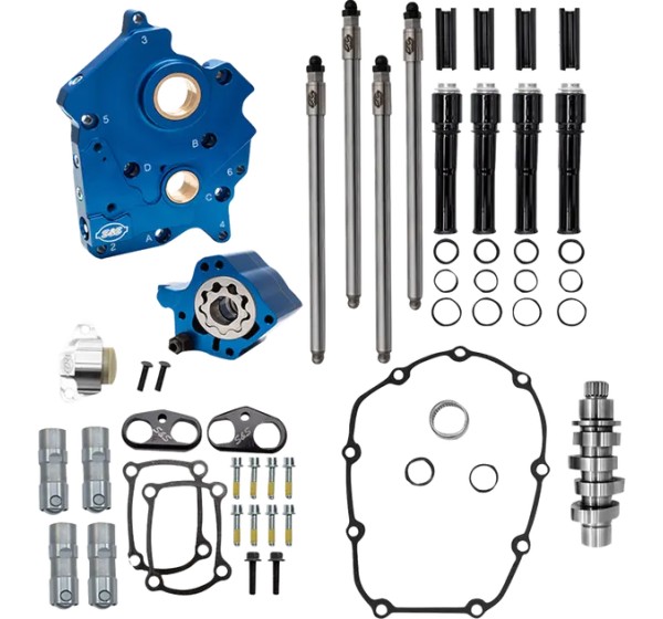 S&ampS CYCLE Ventilsteuerung - KIT CAM CHEST 496 CHAIN W/C BL