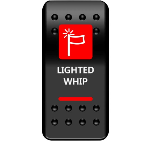 MOOSE OFFROAD Montagematerial & Zubehör - SWITCH ROCKER LIGTWHIP-RD
