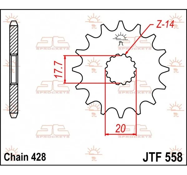 JT SPROCKETS Ritzel & Kettenräder - Detailansicht