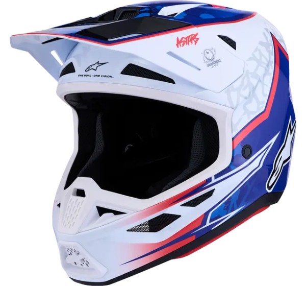 ALPINESTARS(MX) Offroad - HELMET SM7 BLASTER WHT/BLU/RED