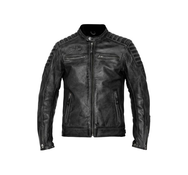JOHN DOE Jacken - JACKET STORM LEATHER BLACK 3XL