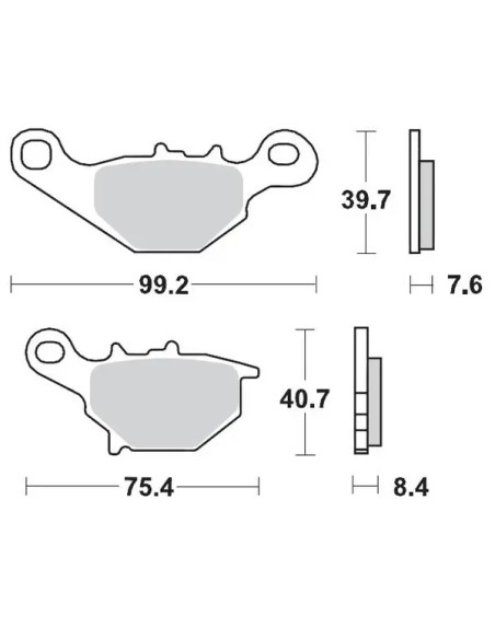 MOTO-MASTER Bremsbeläge & Bremsbacken - BRAKE PAD NITRO