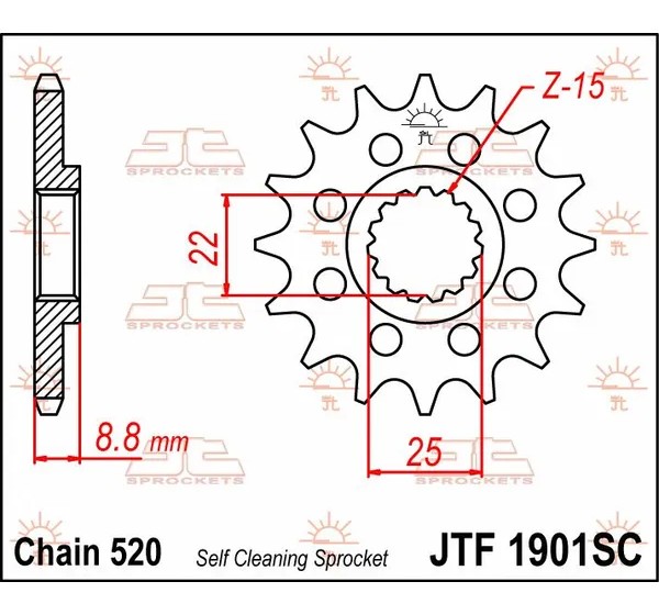 JT SPROCKETS Ritzel & Kettenräder - Detailansicht