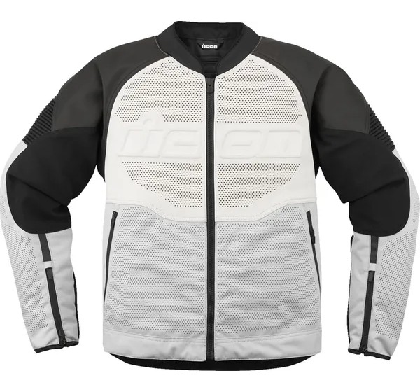 ICON Jacken - JACKET OVERLORD3 LEATHER WHITE
