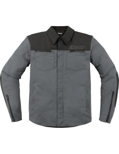 ICON Hoodies, Sweatshirts & Jacken - JACKET UPSTATE CANVAS CE GREY
