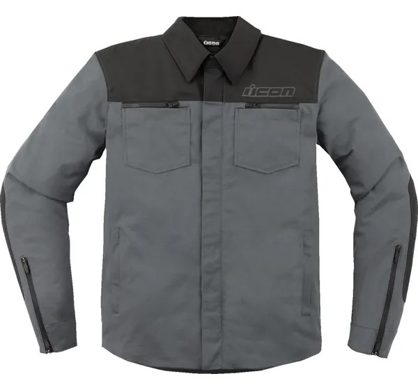 ICON Hoodies, Sweatshirts & Jacken - JACKET UPSTATE CANVAS CE GREY